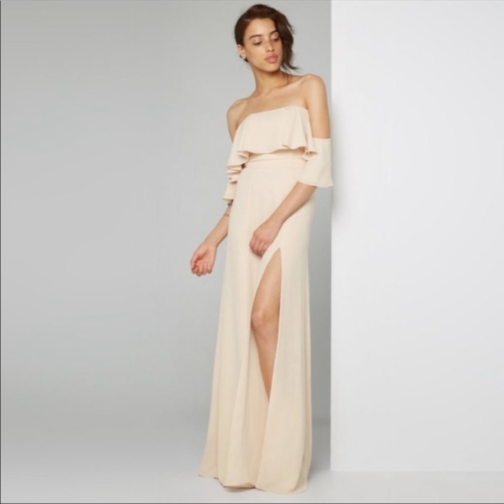 Fame & Partners Rio Gown Maxi Dress Champagne F20
